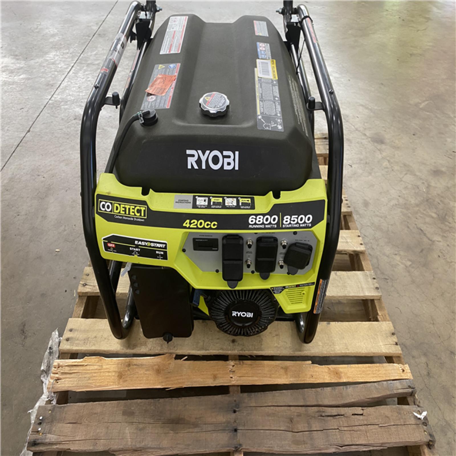 Houston Location AS-IS 6800 Watt Ryobi Generator