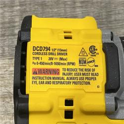 AS-IS DEWALT Atomic 20V Lithium-Ion Cordless Compact 1/2 in. Drill/Driver Kit