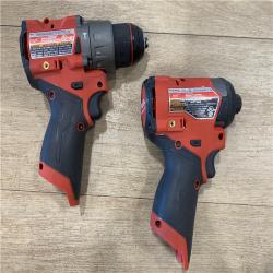 AS-IS Milwaukee FUEL 12-Volt Lithium-Ion Brushless Cordless Hammer Drill and Impact Driver Combo Kit