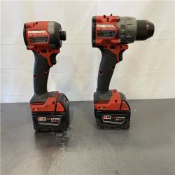 AS-IS - Milwaukee M18 FUEL 18V Lithium-Ion Brushless Cordless Hammer Drill and Impact Driver Combo Kit (2-Tool) with 2 Batteries
