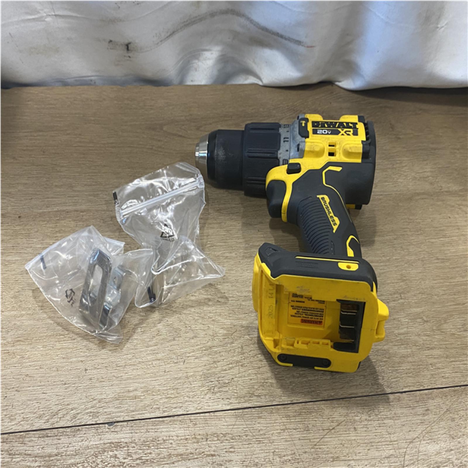 AS-IS DEWALT 20V XR Brushless Cordless 1/2 in. Hammer Drill (Tool-Only)