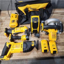Houston Location AS-IS DEWALT Drill and Flashlight and Saw and Circular Saw and Speaker and Batteries QTY/2 with Charger
