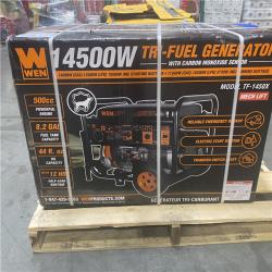 Dallas Location - NEW-  WEN TF1450X 14500-Watt 120V/240V Tri-Fuel Generator