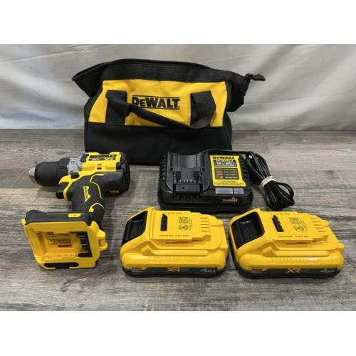 AS-IS DEWALT 20V XR Lithium-Ion Cordless Brushless 1/2 in. Drill/Driver Kit