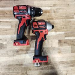 HOUSTON LOCATION - AS-IS Milwaukee 18V Lithium-Ion Cordless Drill Driver/Impact Driver Combo Kit