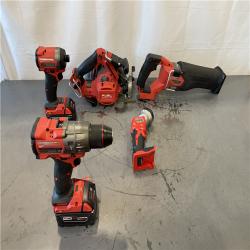 AS-IS - Milwaukee M18 FUEL 18V Lithium-Ion Brushless Cordless (4 Tool) Combo Kit