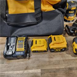 HOUSTON LOCATION - AS-IS 20-Volt MAX Lithium-Ion Cordless 6-Tool Combo Kit with 2.0 Ah Battery, 5.0 Ah Battery and Charger