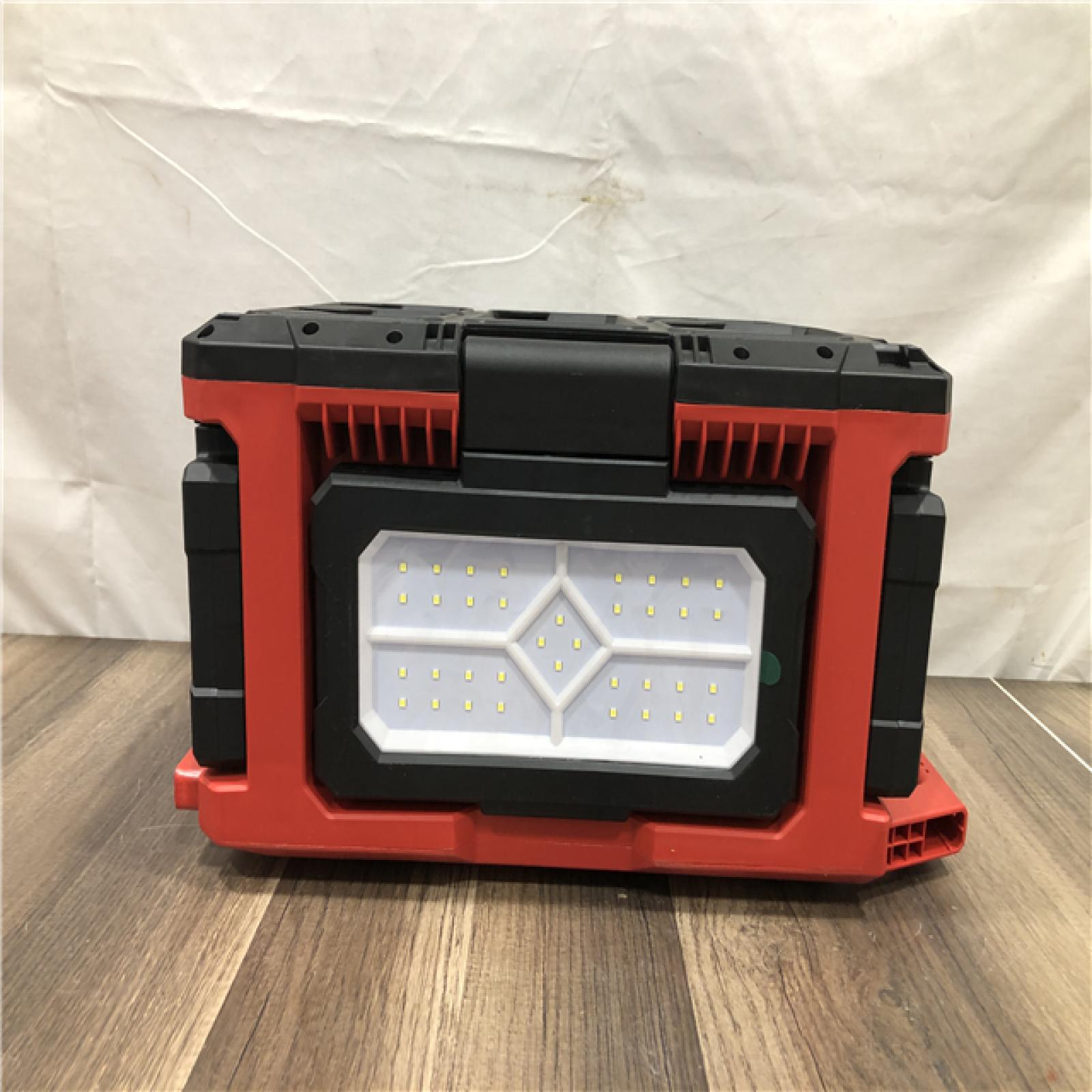 AS-IS Milwaukee 18-Volt Lithium-Ion Cordless PACKOUT 3000 Lumens LED Light with Built-In Charger
