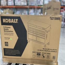 DALLAS LOCATION - AS-IS Kobalt 46.1-in L x 37.2-in H 9-Drawers Rolling Green Wood Work Bench