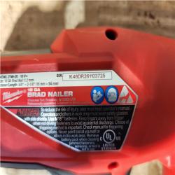 Houston Location AS-IS Milwaukee FUEL 18-Volt Lithium-Ion Brushless Cordless Gen II 18-Gauge Brad Nailer (Tool-Only)