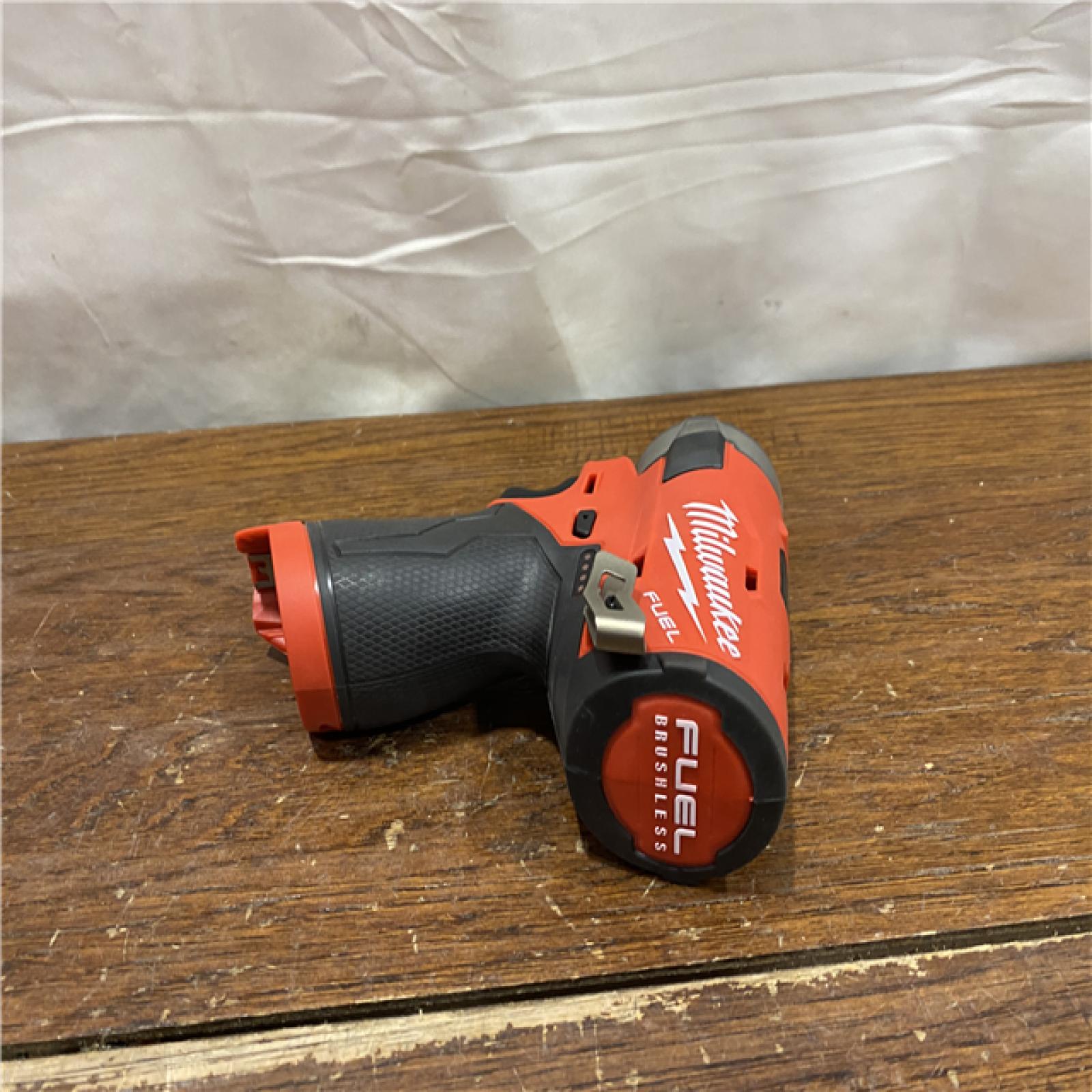 AS-IS M12 FUEL SURGE 12V Lithium-Ion Brushless Cordless 1/4 in. Hex Impact Driver Compact Kit W/Two 2.0Ah Batteries, Bag