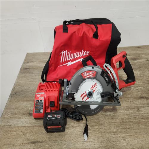 Phoenix Location NEW Milwaukee M18 FUEL 18V Lithium-Ion Cordless 7-1/4 in. Rear Handle Circular Saw with Battery Starter Kit