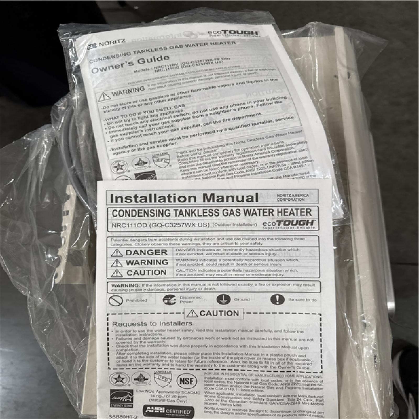 California NEW Noritz Condensing Tankless Gas Water Heater