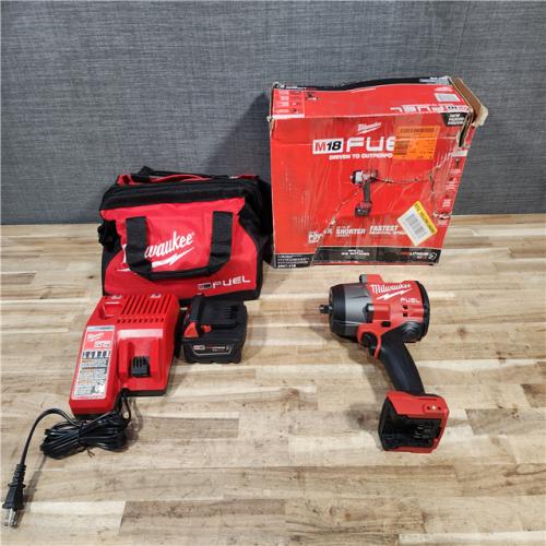 HOUSTON LOCATION - AS-IS (APPEARS LIKE NEW) Milwaukee FUEL 18V Lithium-Ion Brushless Cordless 1/2 in. Impact Wrench w/Friction Ring Kit