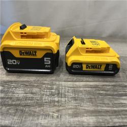 AS-IS DEWALT 20V MAX Lithium-Ion Battery Kit with 5.0Ah and 2.0Ah Battery and Charger