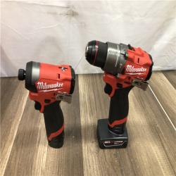 AS-IS Milwaukee  FUEL 12-Volt Lithium-Ion Brushless Cordless Hammer Drill and Impact Driver Combo Kit