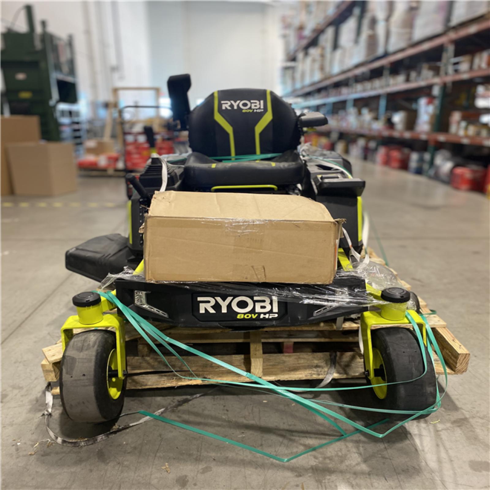 Dallas Location - As-Is RYOBI 80V HP Brushless 42 in. Battery Electric Cordless Zero Turn Mower with Bagger  (2) 80V 10 Ah  (2) 12 Ah  Batteries