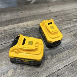 AS-IS DEWALT 20V MAX XR POWERSTACK Lithium-Ion 5.0Ah Battery (2 -Pack)