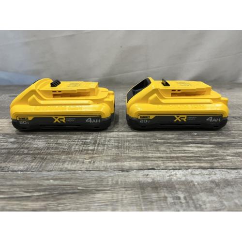 AS-IS DEWALT 20V MAX XR Lithium-Ion 4.0 Ah Battery Packs (2-Pack)