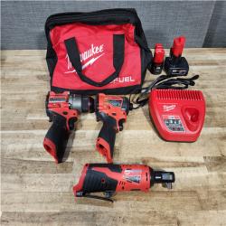 Houston Location AS-IS Milwaukee Drill and Impact and Ratchet
