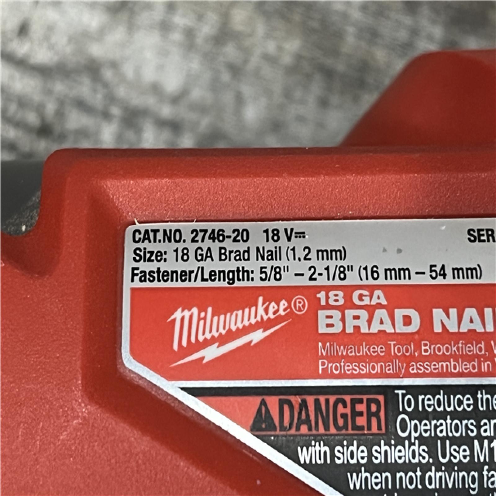 AS-IS Milwaukee FUEL 18-Volt Lithium-Ion Brushless Cordless Gen II 18-Gauge Brad Nailer (Tool-Only)