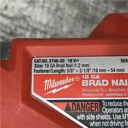 AS-IS Milwaukee FUEL 18-Volt Lithium-Ion Brushless Cordless Gen II 18-Gauge Brad Nailer (Tool-Only)