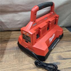 AS-IS Milwaukee 18V Lithium-Ion REDLITHIUM FORGE Starter Kit with Two 12.0 Ah Battery Pack and PACKOUT 6-Port Rapid Charger