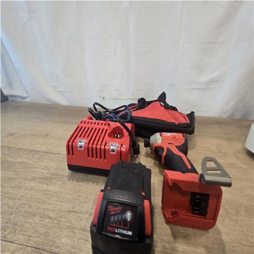 AS-IS Milwaukee 18V Lithium-Ion Compact Brushless Cordless 1/4 in. Impact Driver Kit