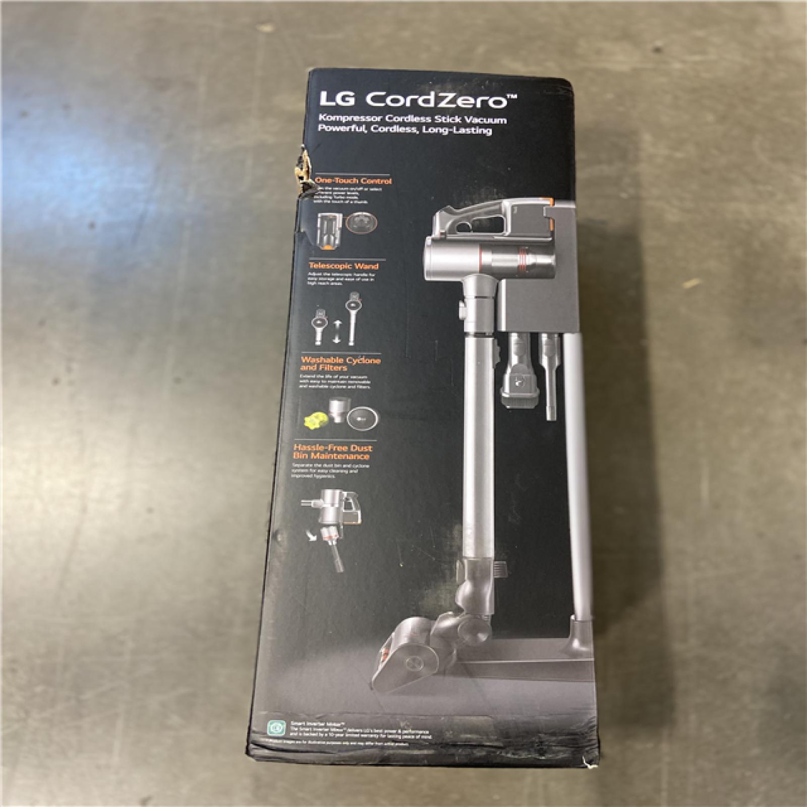 DALLAS LOCATION - LG CordZero Bagless Cordless Standard Filter Stick Vacuum, Charge Stand, 2 60min Battery for Carpet, Hardwood, Multisurface