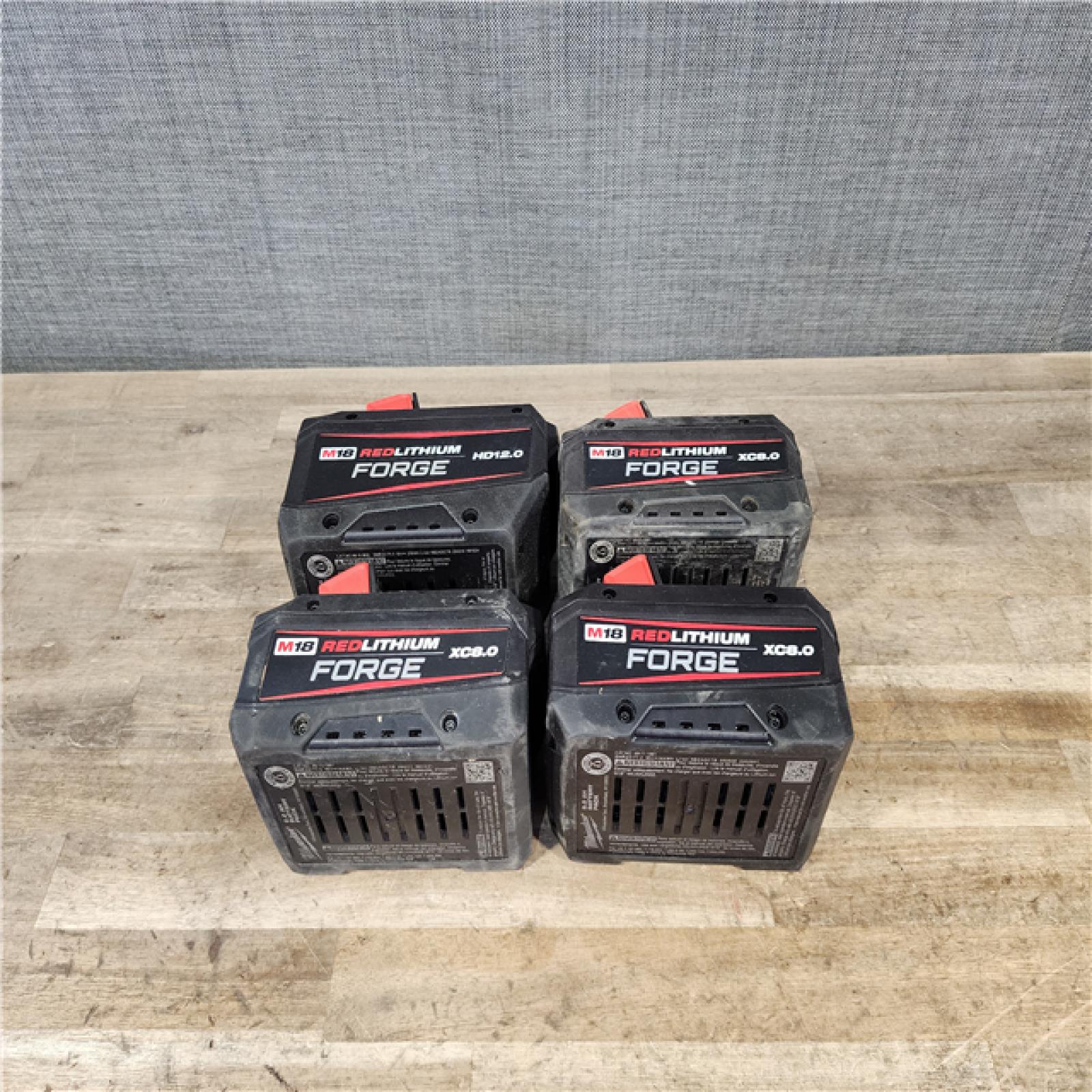 HOUSTON LOCATION - AS-IS MILWAUKEE FORGE BATTERY PACK QTY - 4