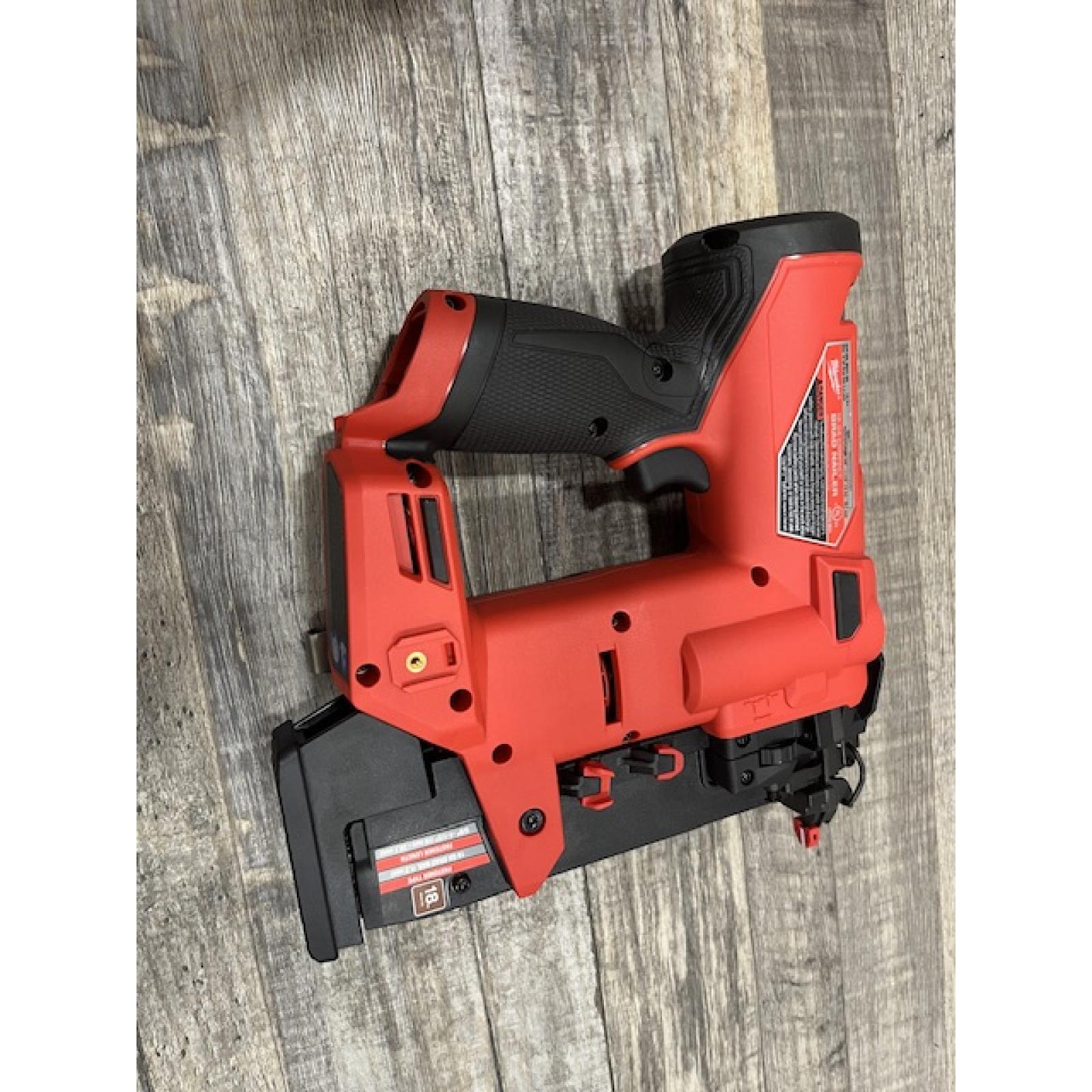 AS-IS Milwaukee FUEL 12-Volt Lithium-Ion Brushless Cordless 18-Gauge 1-1/2 in. Compact Brad Nailer (Tool Only)