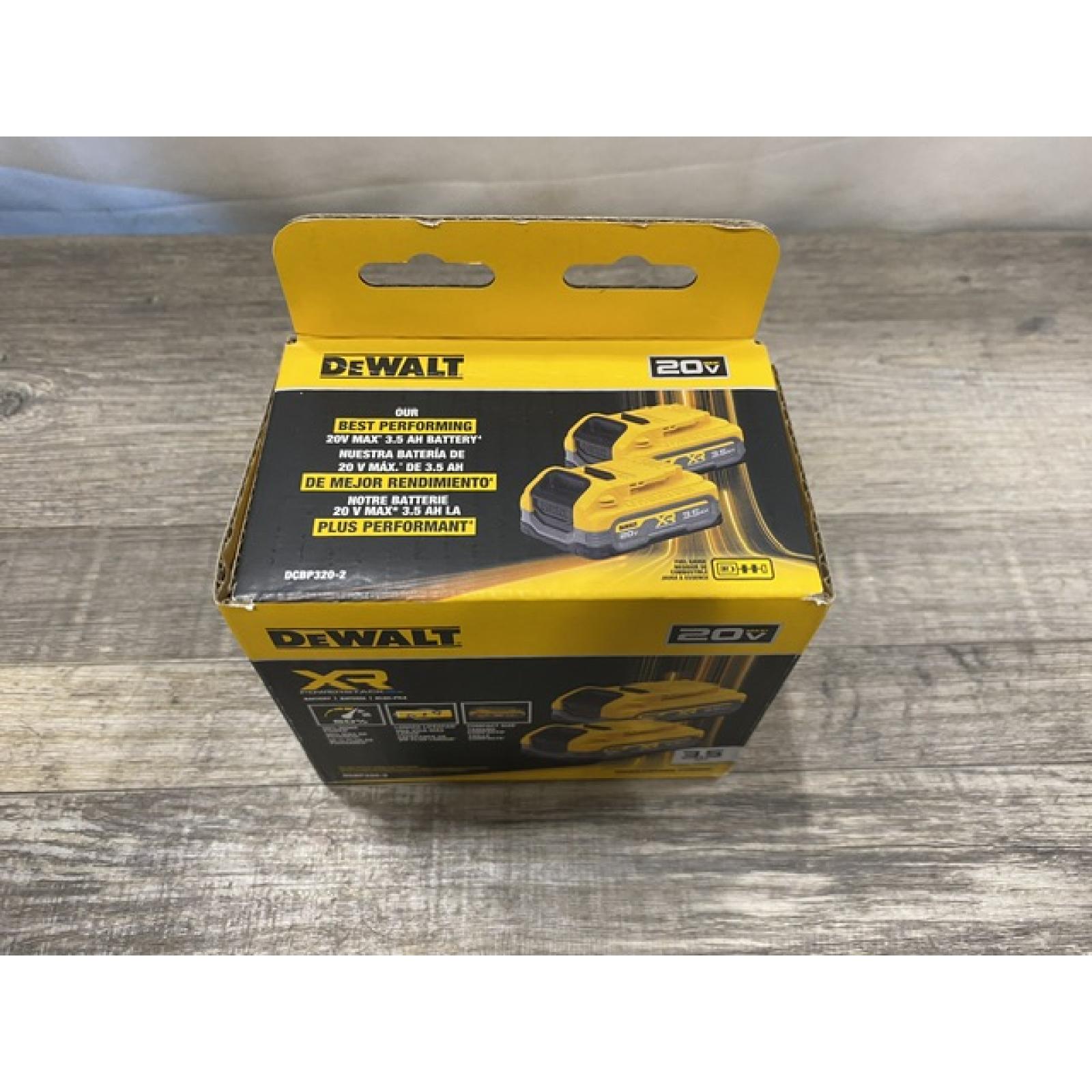 NEW - DEWALT 20V MAX XR POWERSTACK Lithium-Ion 3.5 Ah Battery (2 -Pack)