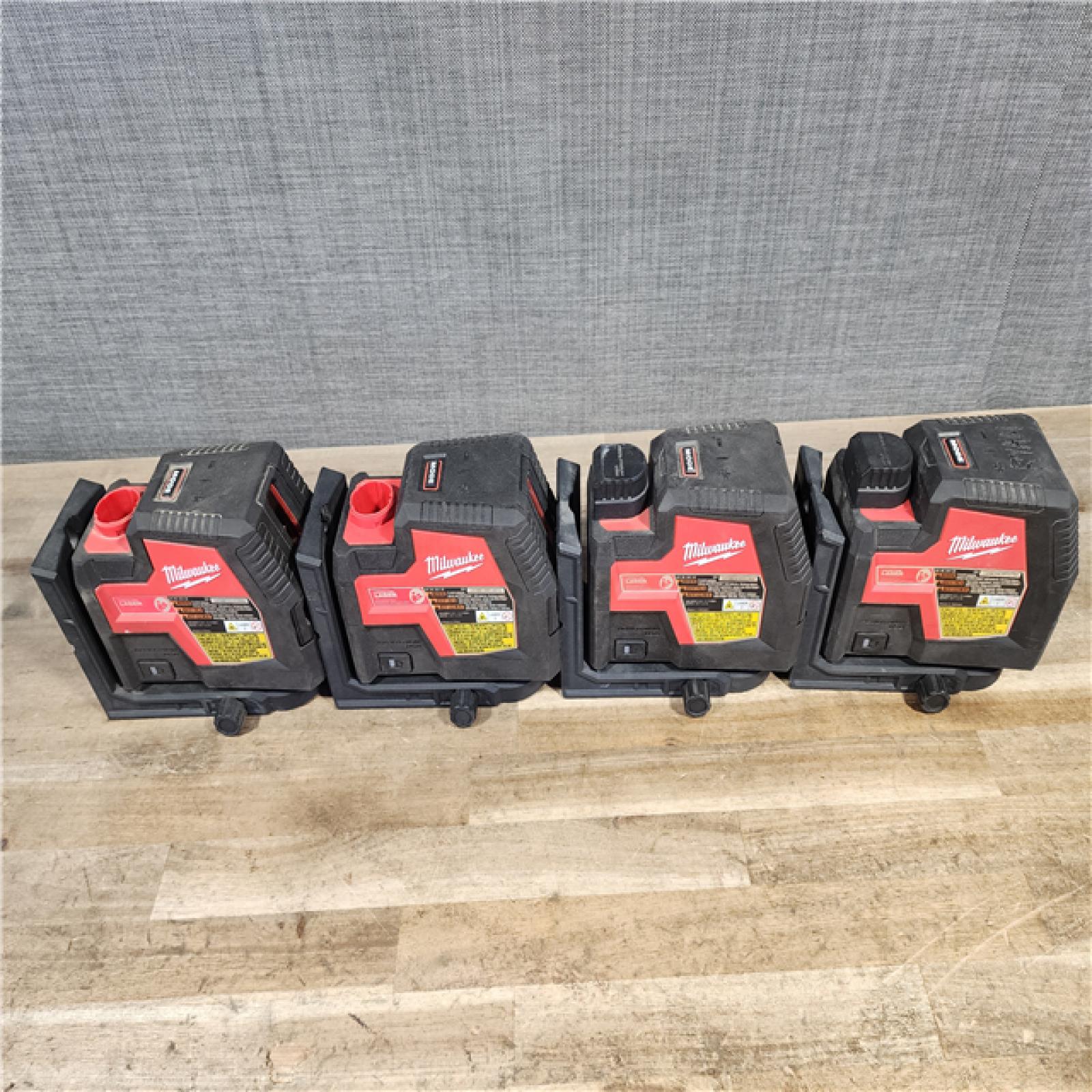 HOUSTON LOCATION - AS-IS MILWAUKEE 4 LASER TOOL COMBO