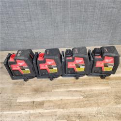 HOUSTON LOCATION - AS-IS MILWAUKEE 4 LASER TOOL COMBO