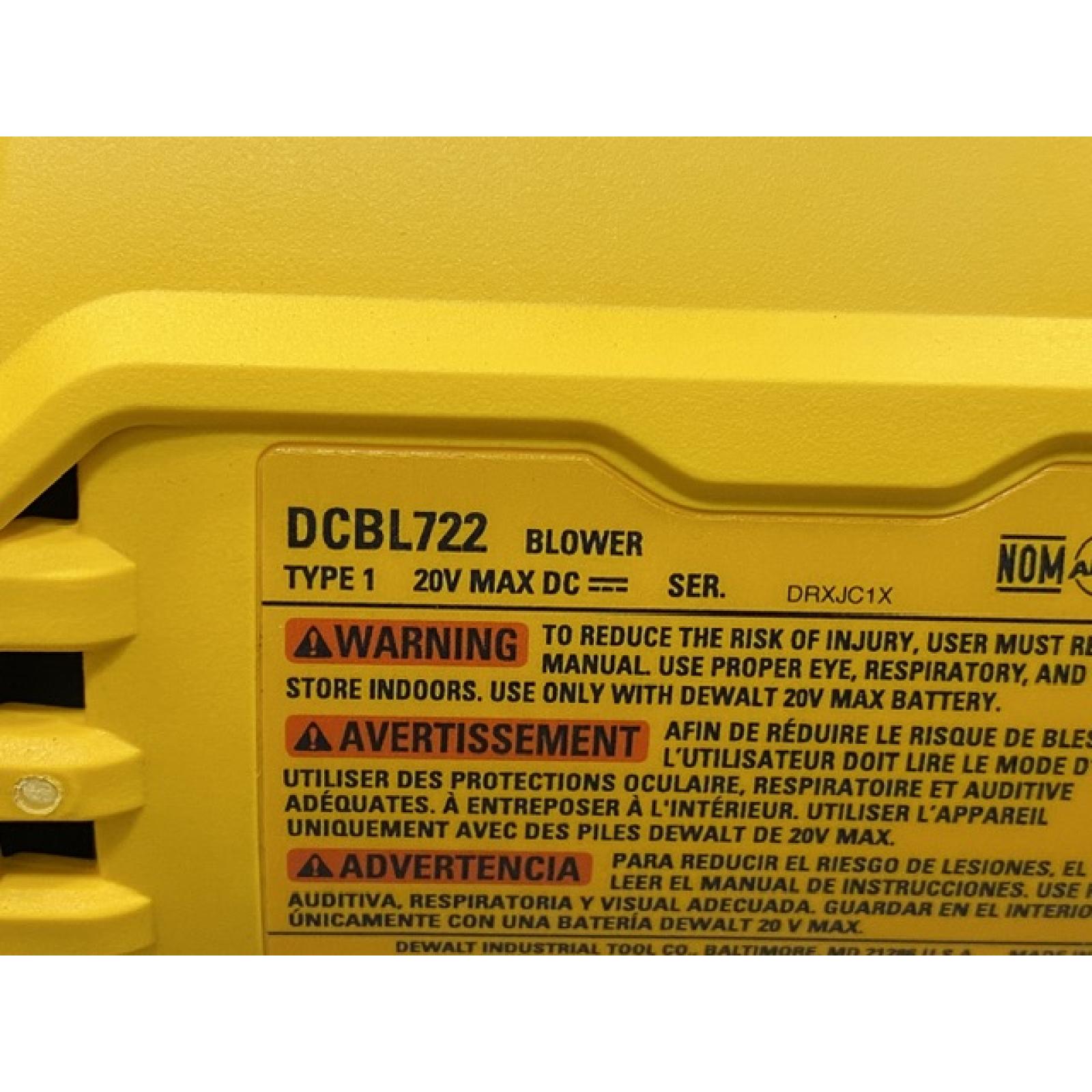 AS-IS DEWALT 20V MAX* XR Brushless Cordless Handheld Blower Kit