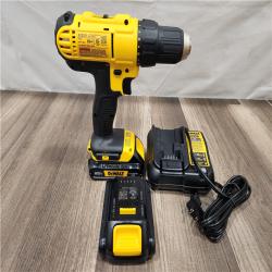 AS-IS- DEWALT 20V MAX Cordless 1/2 in. Drill/Driver Kit (2) 20V 1.3Ah Batteries  Charger and Bag