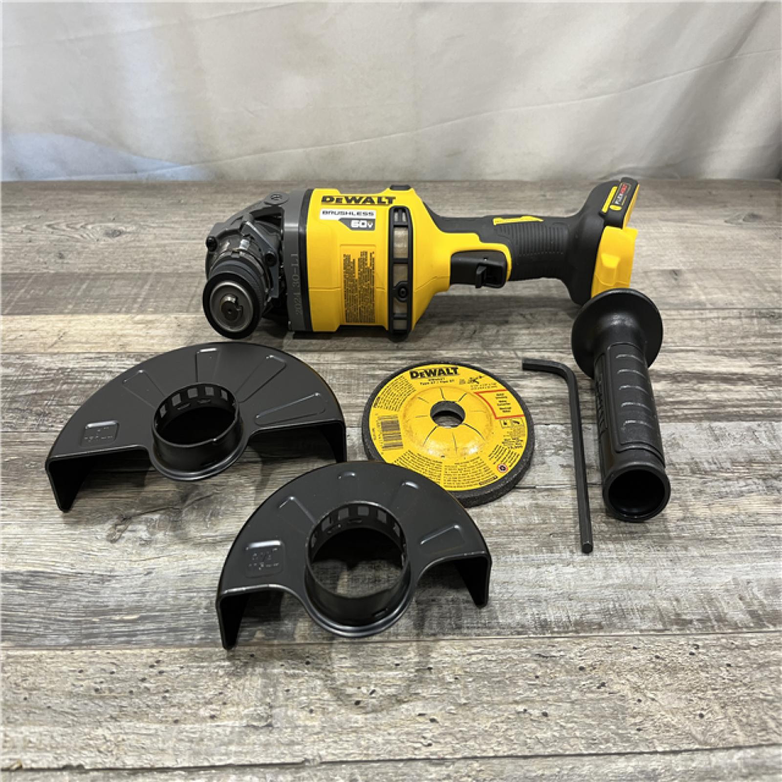 AS-IS DEWALT FLEXVOLT 60V MAX Cordless Brushless 4.5 in. to 6 in. Small Angle Grinder with Kickback Brake (Tool Only)