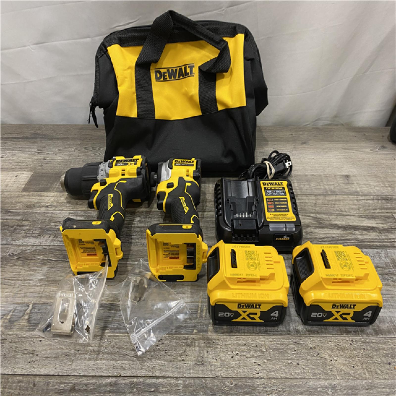 AS-IS DEWALT 20V MAX XR Hammer Drill/ Impact Driver Kit
