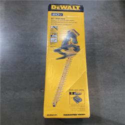 AS-IS - DEWALT 20V MAX 22 in. Cordless Battery Powered Hedge Trimmer with 5 Ah Battery Pack and Charger