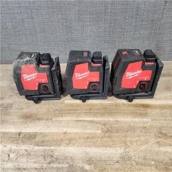 HOUSTON LOCATION - AS-IS MILWAUKEE 3 LASER TOOL COMBO