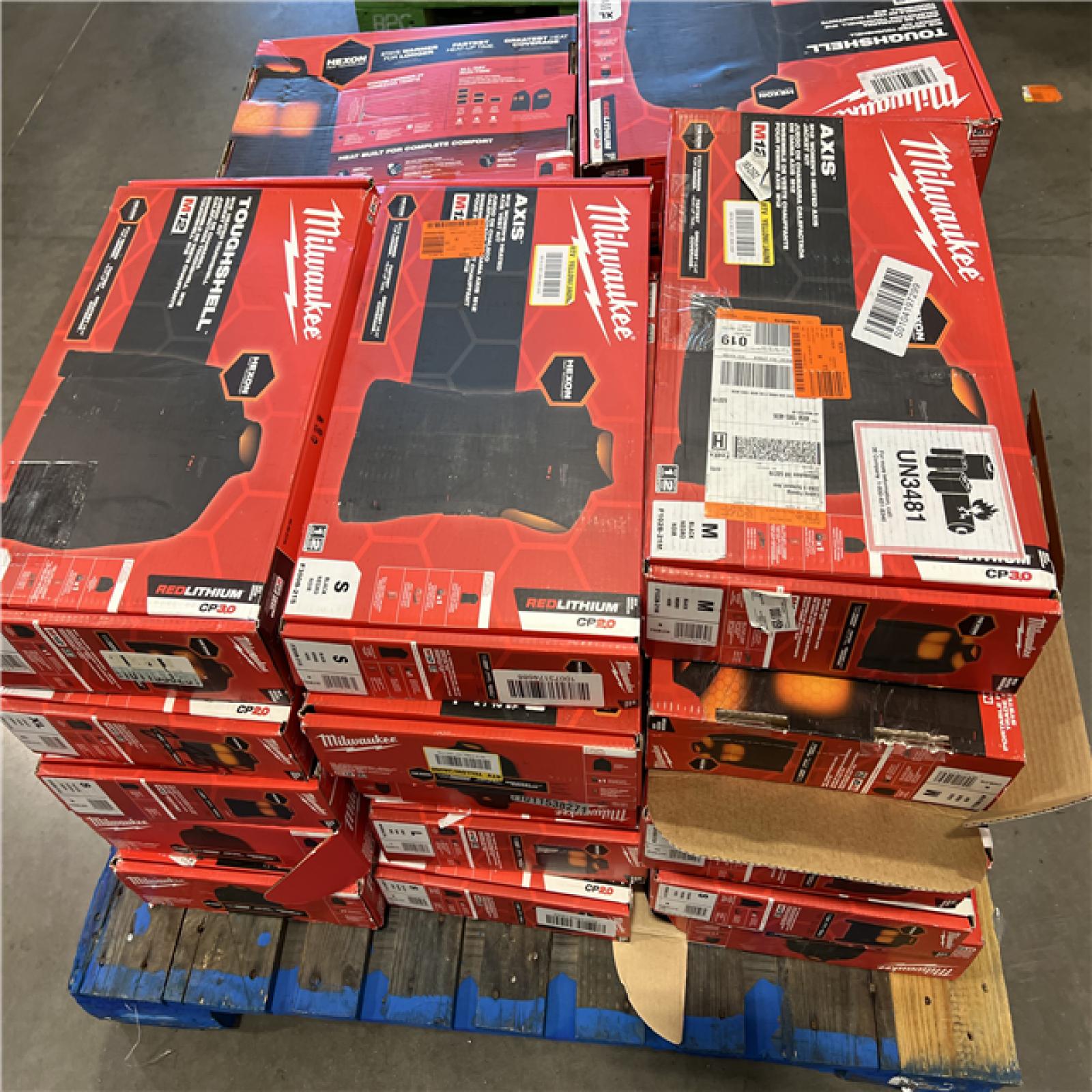 DALLAS LOCATION - AS-IS MILWAUKEE JACKET PALLET (25 COUNT)