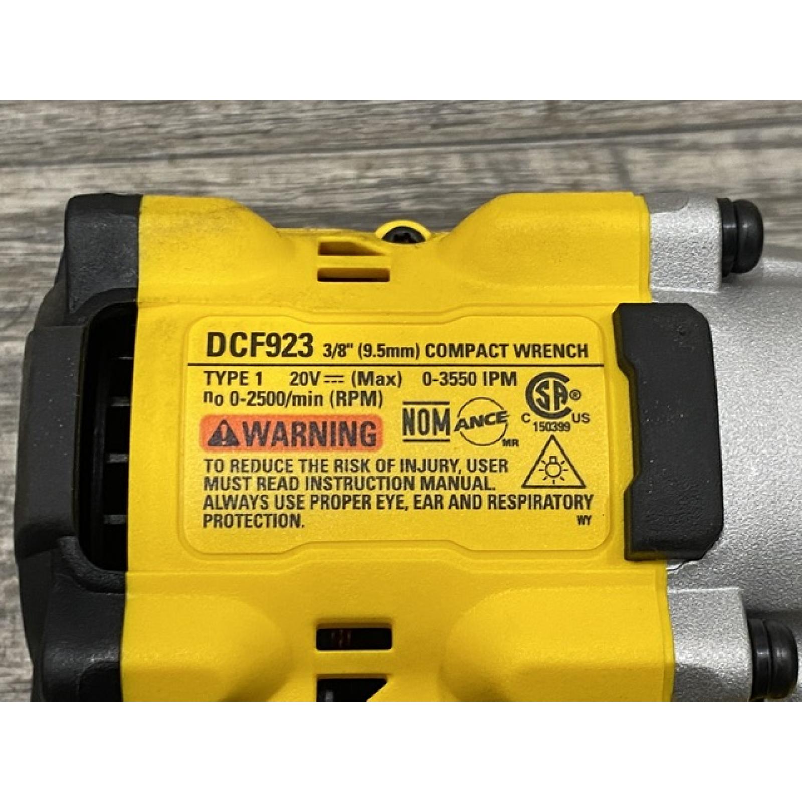 AS-IS DEWALT ATOMIC 20V MAX Cordless Brushless 3/8 in.Variable Speed Impact Wrench (Tool Only)