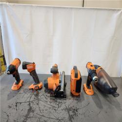 AS-IS- 18V Cordless 6-Tool Combo Kit with 2.0 Ah Battery  Charger  and Tool Bag