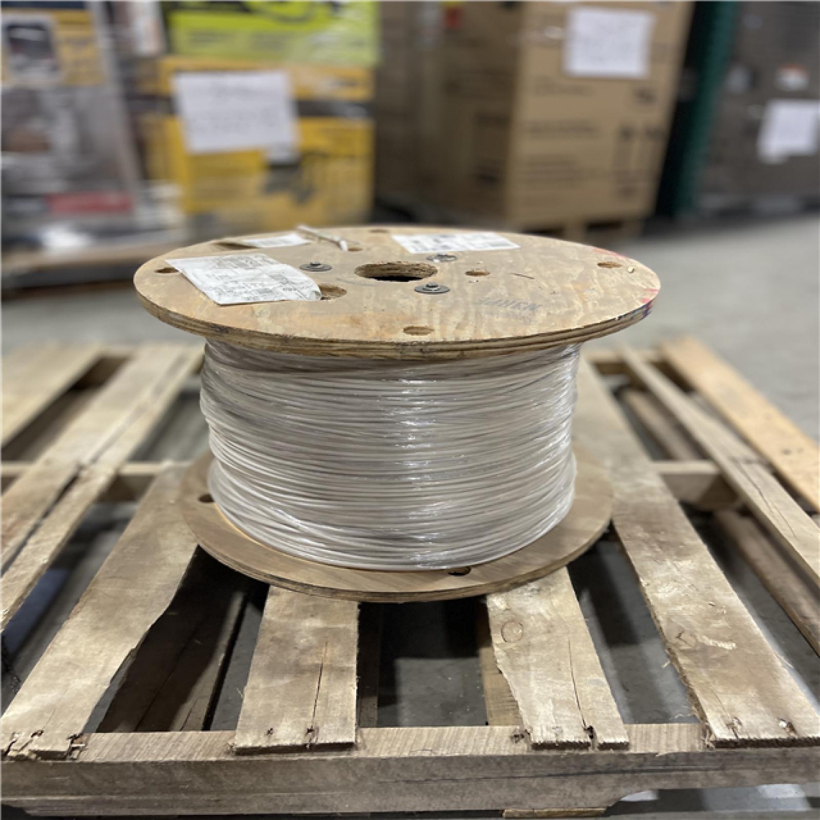 DALLAS LOCATION - AS-IS Southwire 2,500 ft. 6 White Stranded CU SIMpull THHN Wire (SEE NOTES)