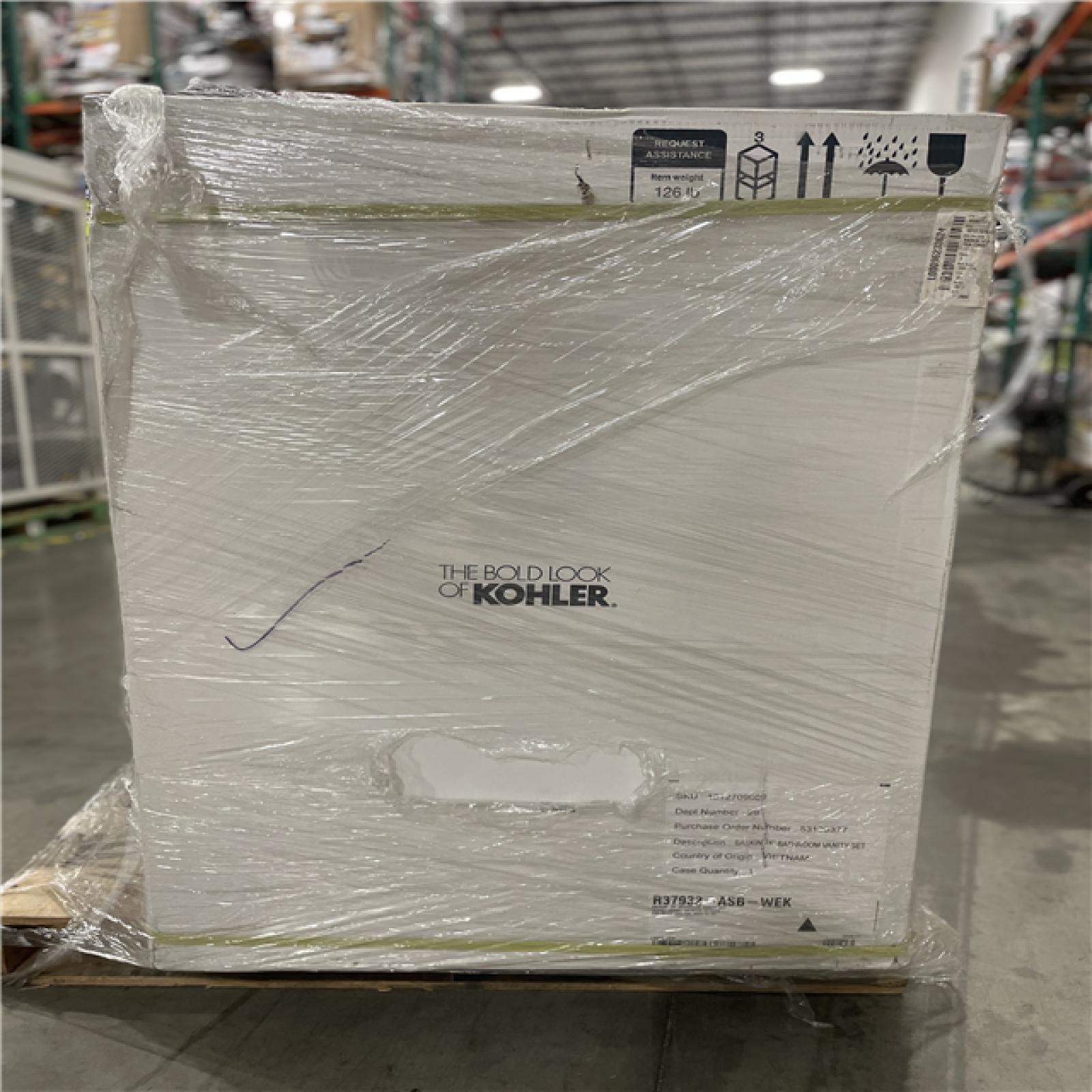 DALLAS LOCATION- NEW!- KOHLER Baskin 24 in. Single Sink Light Oak Bath Vanity PALLET (2 UNITS)