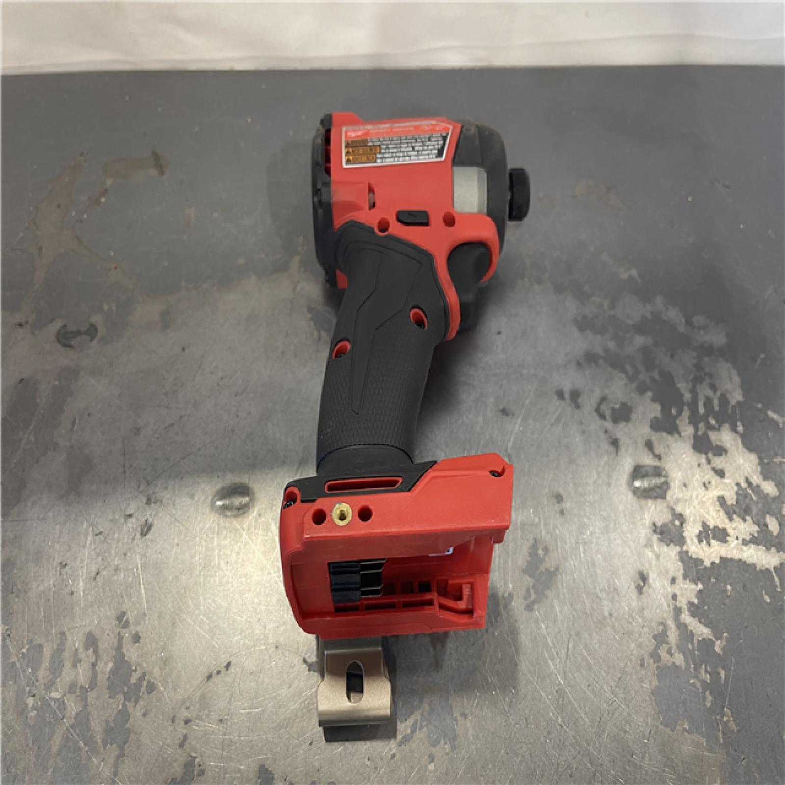 AS-IS- Milwaukee 18V Lithium-Ion Brushless Cordless 1/4 Hex Impact Driver (Tool-Only)