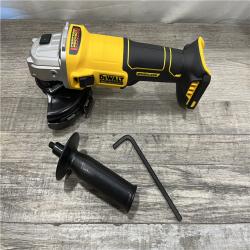 AS-IS DEWALT 20-Volt MAX Cordless Brushless 4-1/2 in. Angle Grinder with Slide Switch (Tool Only)