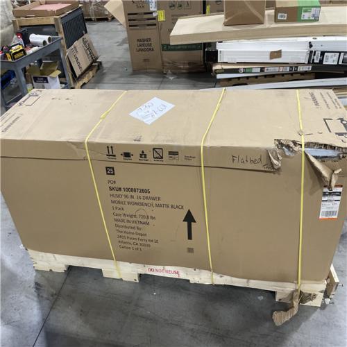 DALLAS LOCATION- AS-IS Husky Heavy Duty 96 in. W x 24 in. D Mobile Workbench Cabinet