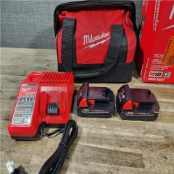HOUSTON LOCATION - AS-IS Milwaukee M18 18V Lithium-Ion Brushless Cordless Compact Drill/Impact Combo Kit (2-Tool) W/(2) 2.0 Ah Batteries  Charger & Bag