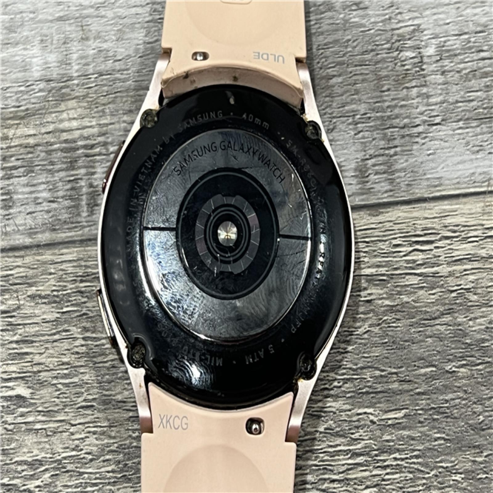 AS-IS Samsung Galaxy Watch4 40mm Bluetooth and WiFi Smart Watch, Pink Gold